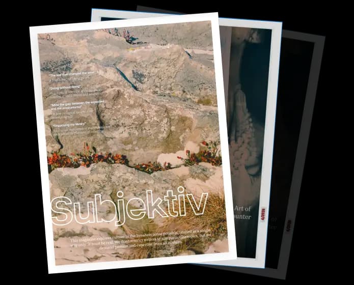 Subjektiv Magazine bundle of three issues