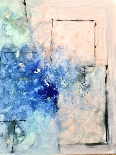 Composition, black, bleu Claudia De La Hoz - Subjektiv.art