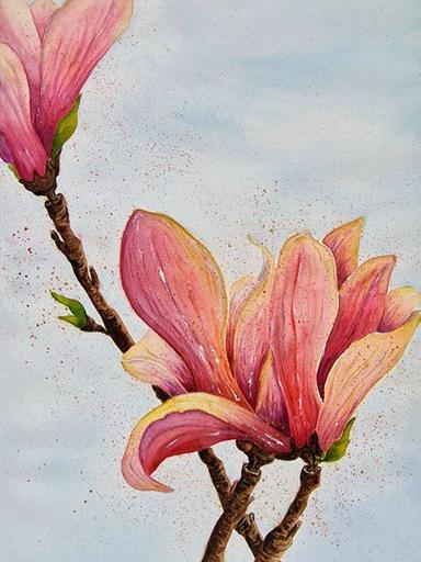 Happy Magnolia Olena  Yemelianova - Subjektiv.art