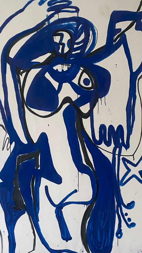 Blue woman (from the series Line) Nataliia  Brichuk - Subjektiv.art