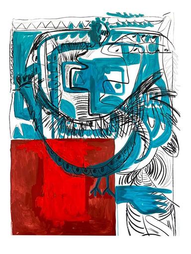 Blue woman Nataliia  Brichuk - Subjektiv.art