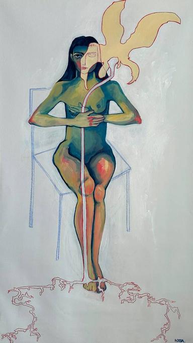 With flower Liliya Nebera - Subjektiv.art