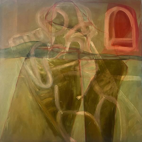 Mulher Dentro de uma Piscina Verde (Woman Inside a Green Pool) Maria R Saunders - Subjektiv.art
