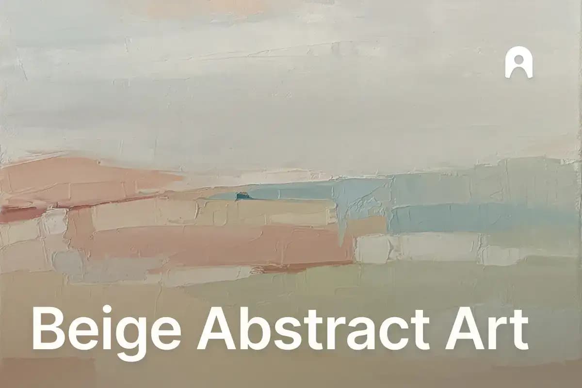 Beige Abstract Art: Paintings, Prints, Canvas