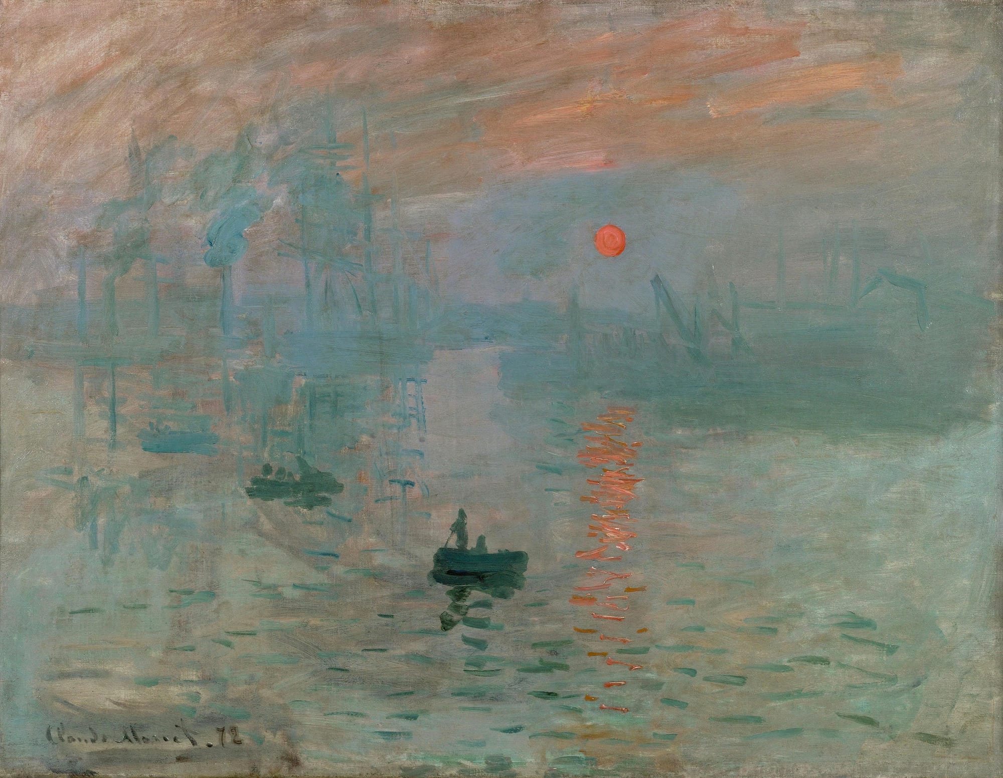 “Impression, Sunrise”, Claude Monet, 1872, oil on canvas