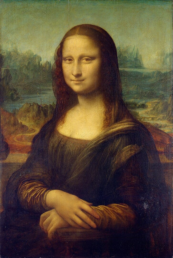 “Mona Lisa”, Leonardo da Vinci, 1503–1506, oil on poplar panel