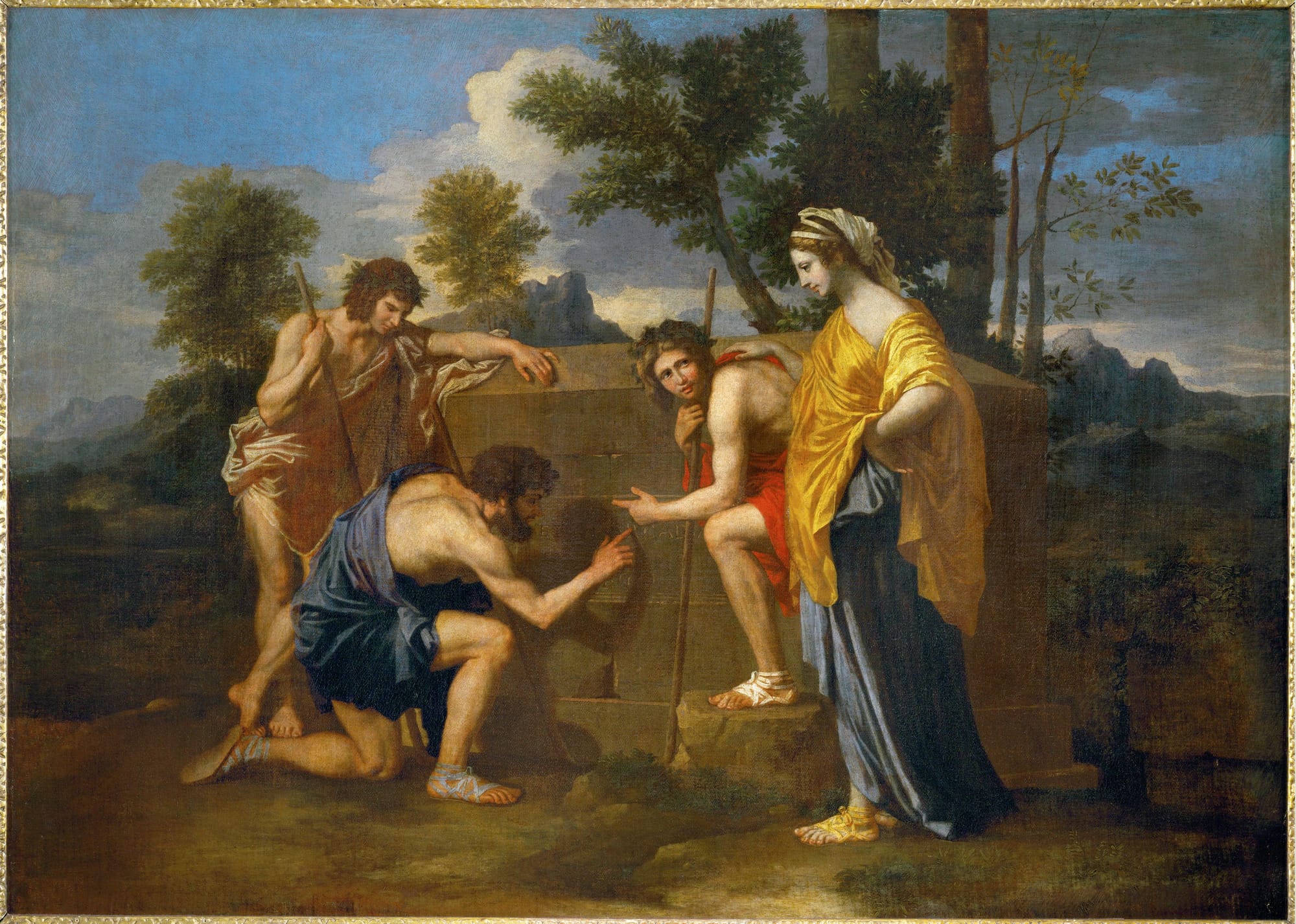 “Et in Arcadia ego”, Nicolas Poussin, 1637–1638, oil on canvas