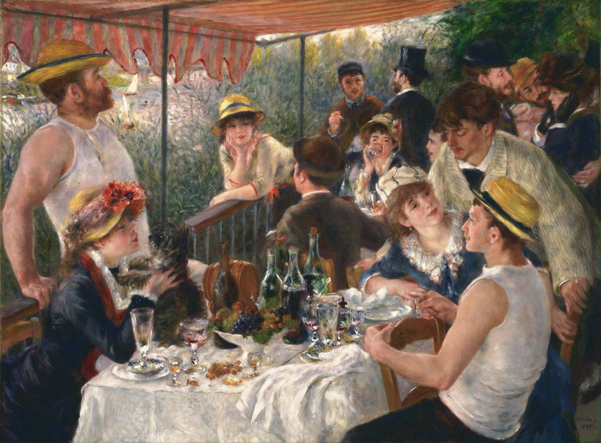 “Luncheon of the Boating Party”, Pierre-Auguste Renoir, 1881, oil on canvas