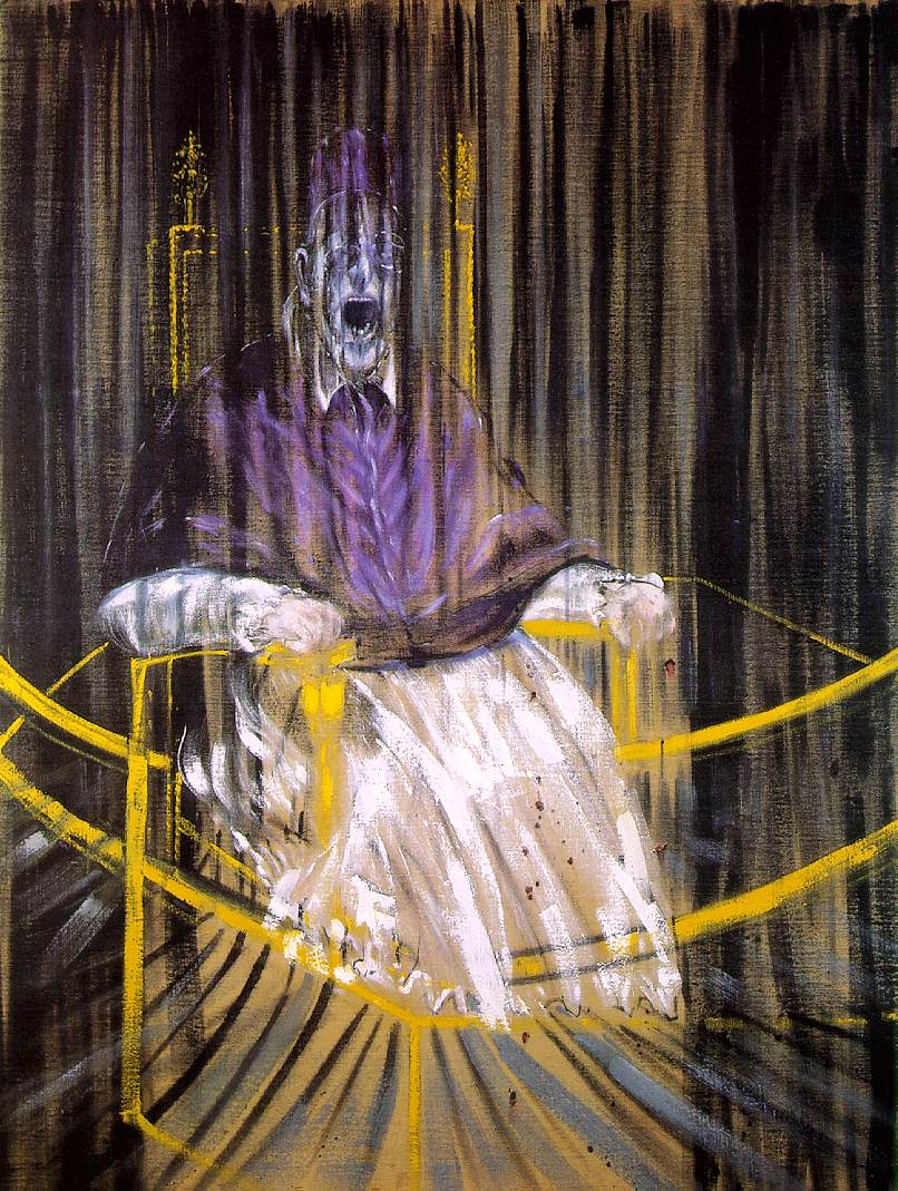 “Portrait of Pope Innocent X”,  Francis Bacon, 1953, oil on canvas