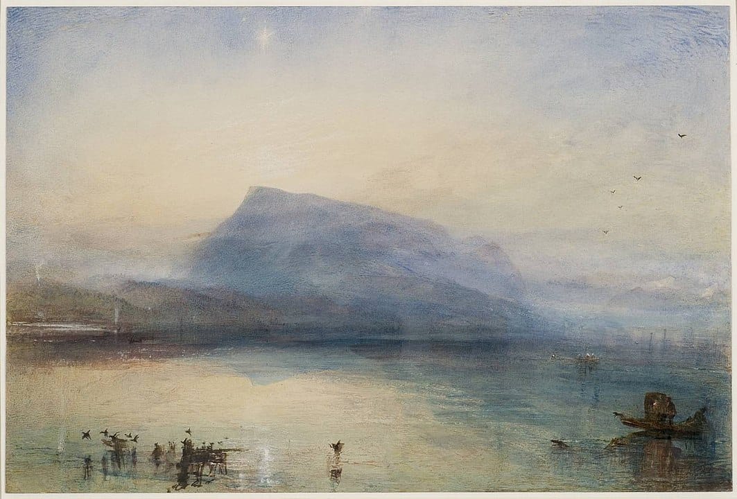 "The Blue Rigi, Sunrise", J.M.W. Turner, 1842, Watercolour on paper