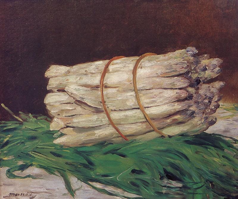 "A Bunch of Asparagus", Édouard Manet, 1880, oil on canvas