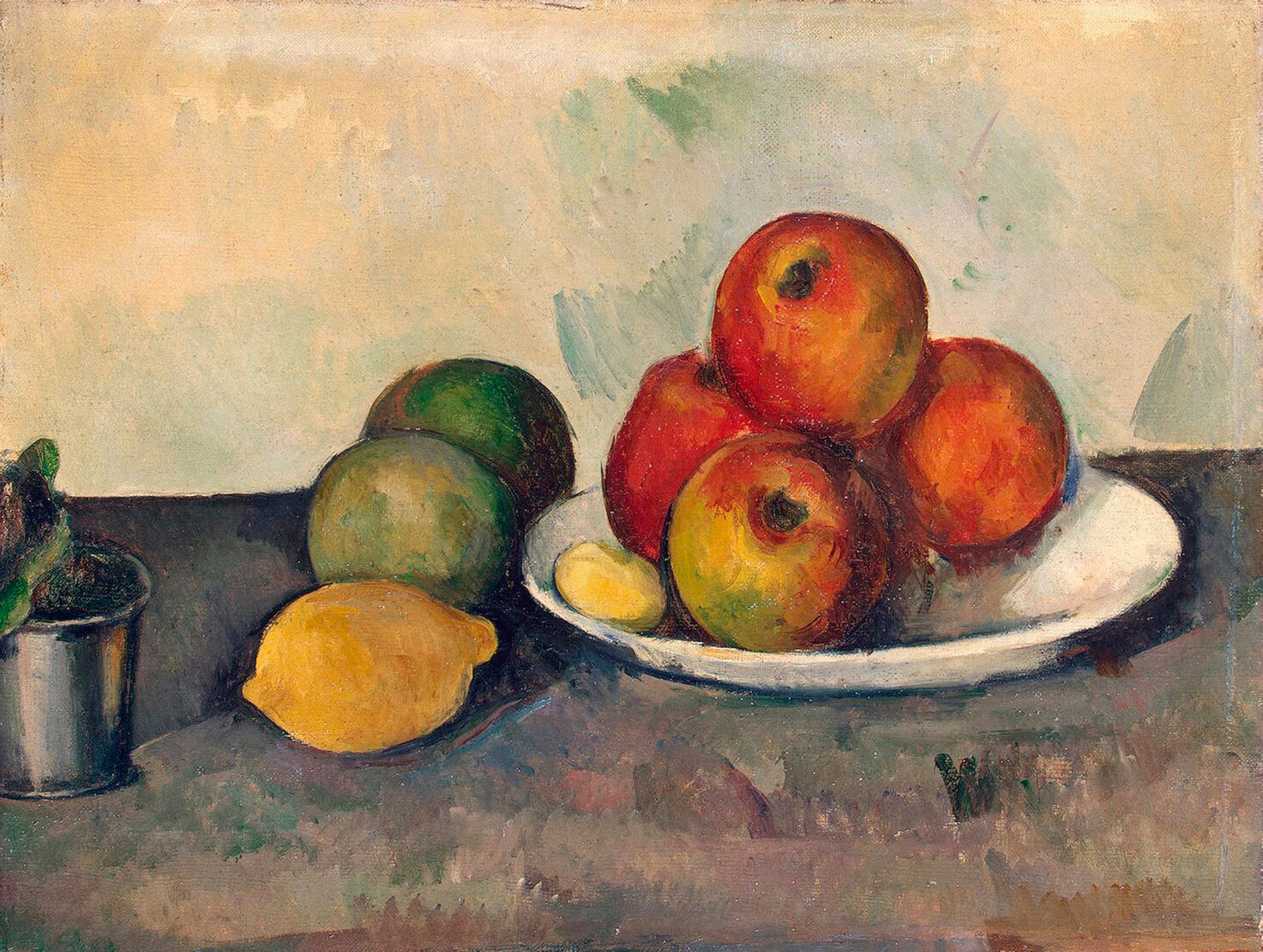 "Still Life With Apples", Paul Cézanne, 1890, oil on canvas