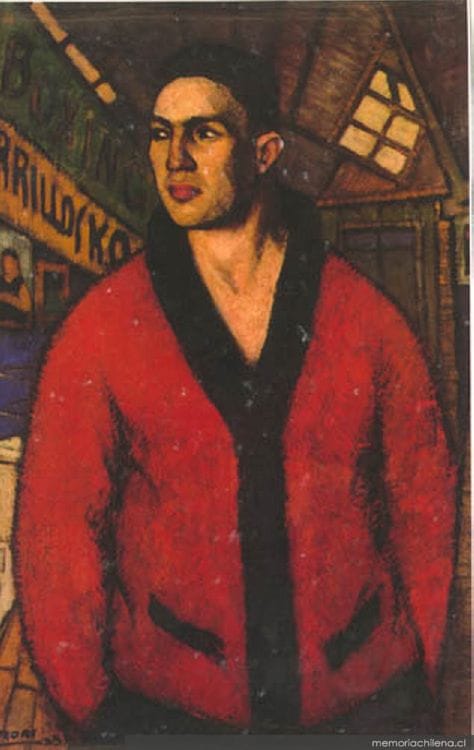 Camilo Mori, El boxeador (1923), oil on canvas