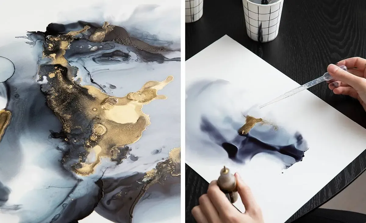 Alcohol Ink: When Chance Becomes a Co-Author
