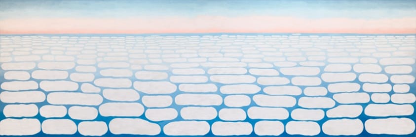 Georgia O’Keeffe’s Sky Above Clouds IV (1965)