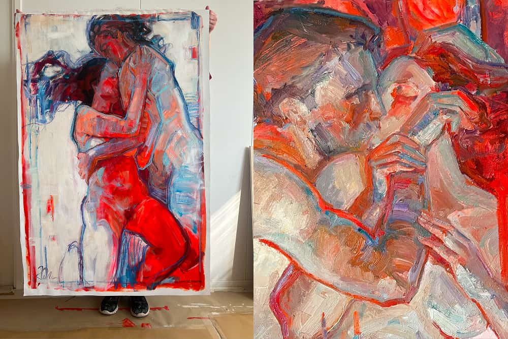 Artwork closeup